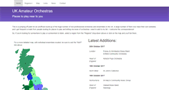 Desktop Screenshot of amateurorchestras.org.uk