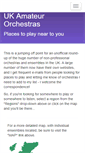 Mobile Screenshot of amateurorchestras.org.uk