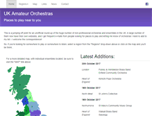 Tablet Screenshot of amateurorchestras.org.uk